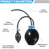 Car Fume Machine Intake Adapter with Expandable Rubber Bladder Car Consumption Link Tool Universal for Leak Detections
