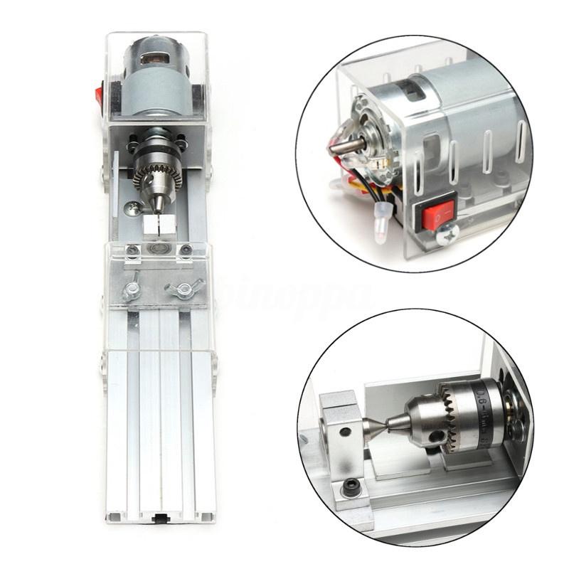 12-24V Mini Lathe Beads Machine Polisher Table Saw Mini DIY Wood Lathe 100W