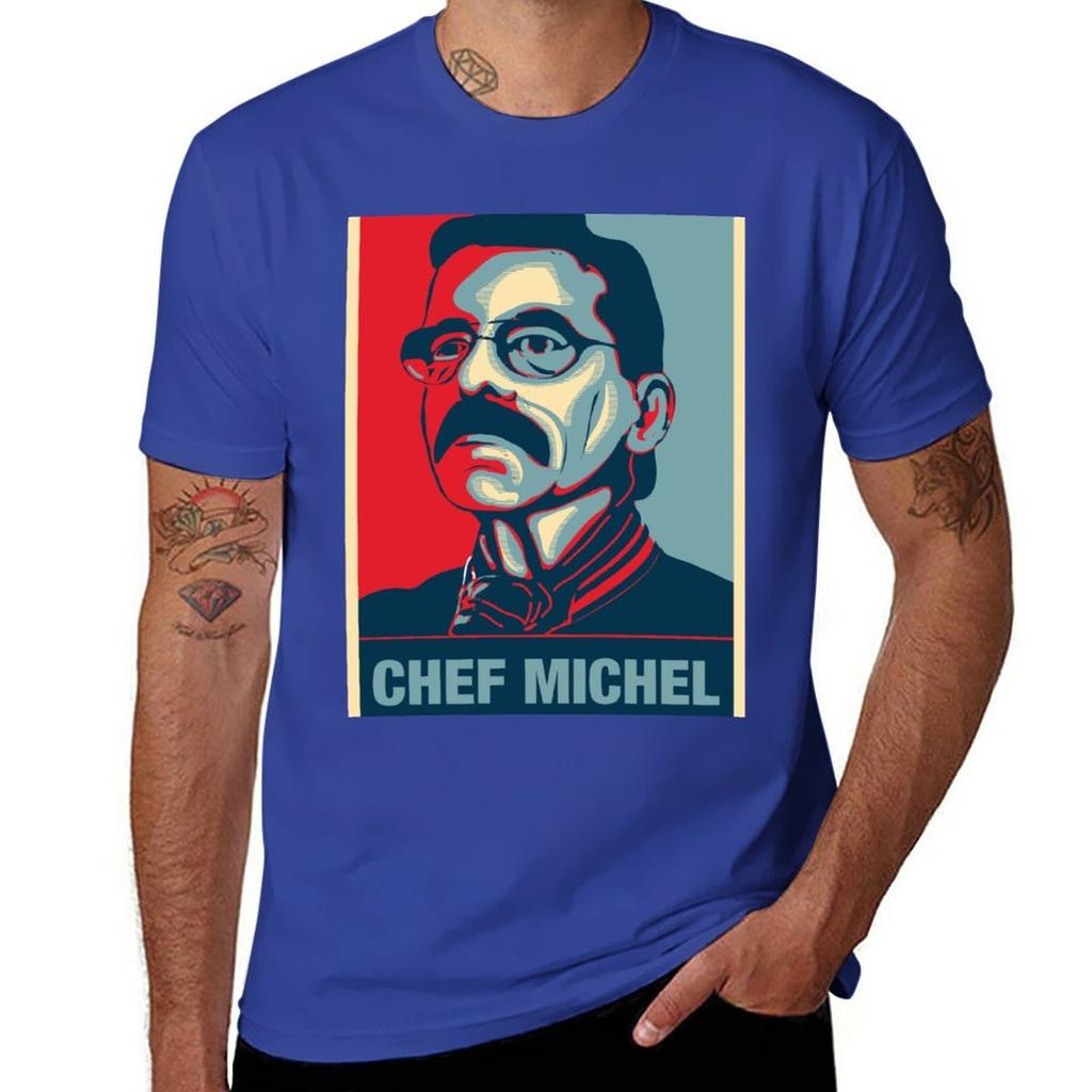 Chef Michel Dumas Fan Art TShirt Blouse sweat boys animal print mens graphic tshirts hip hop