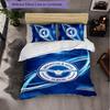 Set Biancheria da Letto Brighton & Hove Albion Football 3 Pezzi Morbido Set Copripiumino con Federe Set Decorazione Camera da Letto per la Casa