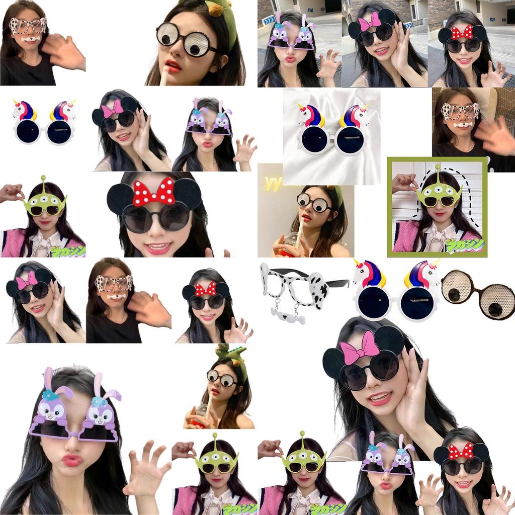 Lunettes Ins Drôles Décoratives Fête Anniversaire Lunettes de Vue Jouets Hilares Stupides Lunettes de Soleil Accessoires Photo Et Lunettes de Soleil