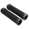 1Pair Hollow Anti Slip Rubber Road Mountain Bike Bicycle Handlebar Lock On Grips(Black)