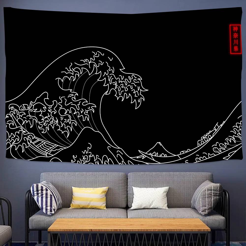Great Wave Kanagawa Photography Backdrops Photo Wallpaper Background Paper Props For Photo Studio Shoot Product