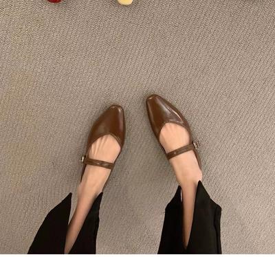 Mode Rindsleder Mary Jane schuhe alle leder schaffell flache schuhe haspe casual spaziergänge retro frauen schuhe spitz elegante