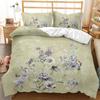 3D Flower Duvet Cover Set Spring Peach Blossom Bedding Set Queen King Size Microfiber Branches Petal Pink Floral Comforter Cover