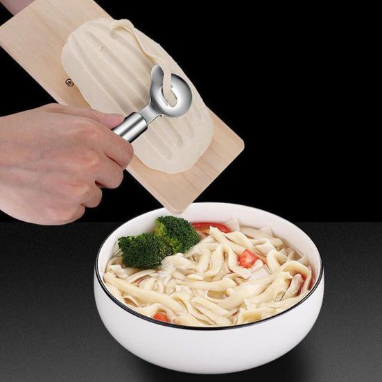 Stainless Steel Cactus Peeler Spoon Shaped Nopales Peeler Ergonomic Handle Noodle Cutter Pie Crust Slicer Versatile Kitchen Gadget