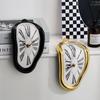 Surrealistic Melting Clock Silent Melting Wall Clock Salvadoran Dali Style Decorative Roman Digital Clock Retro Wall Clock