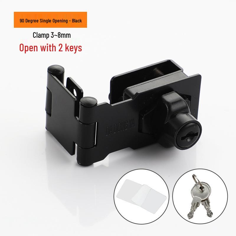 No-Drill Double Door Glass Cabinet Lock for Display & Pet Cabinets