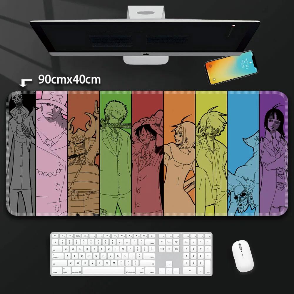 One Piece Leather Mouse Pad Oversized Peripherals Two-dimensional Anime  Monkey D. Luffy Roronoa Zoro  Boys Computer E-sports Game Keyboard Table Mat