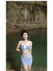 2025 Women's Plus Size Three-Piece Korean Hollow Out Bikini Swimwear