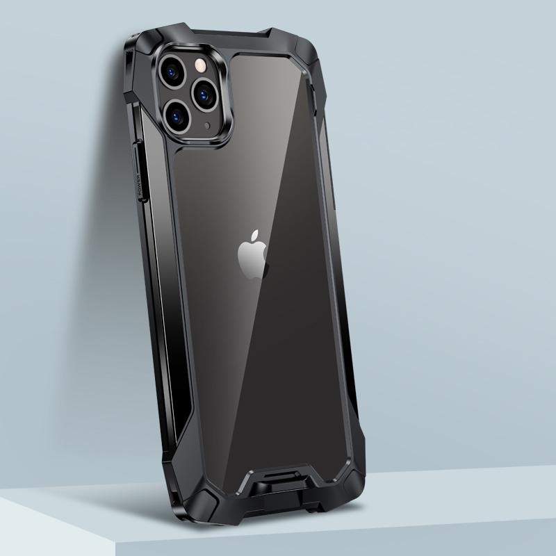 Mobile Phone Clear Case Shockproof Unique Phone Cases Phone Back Cover Case For iPhone12 чёрный