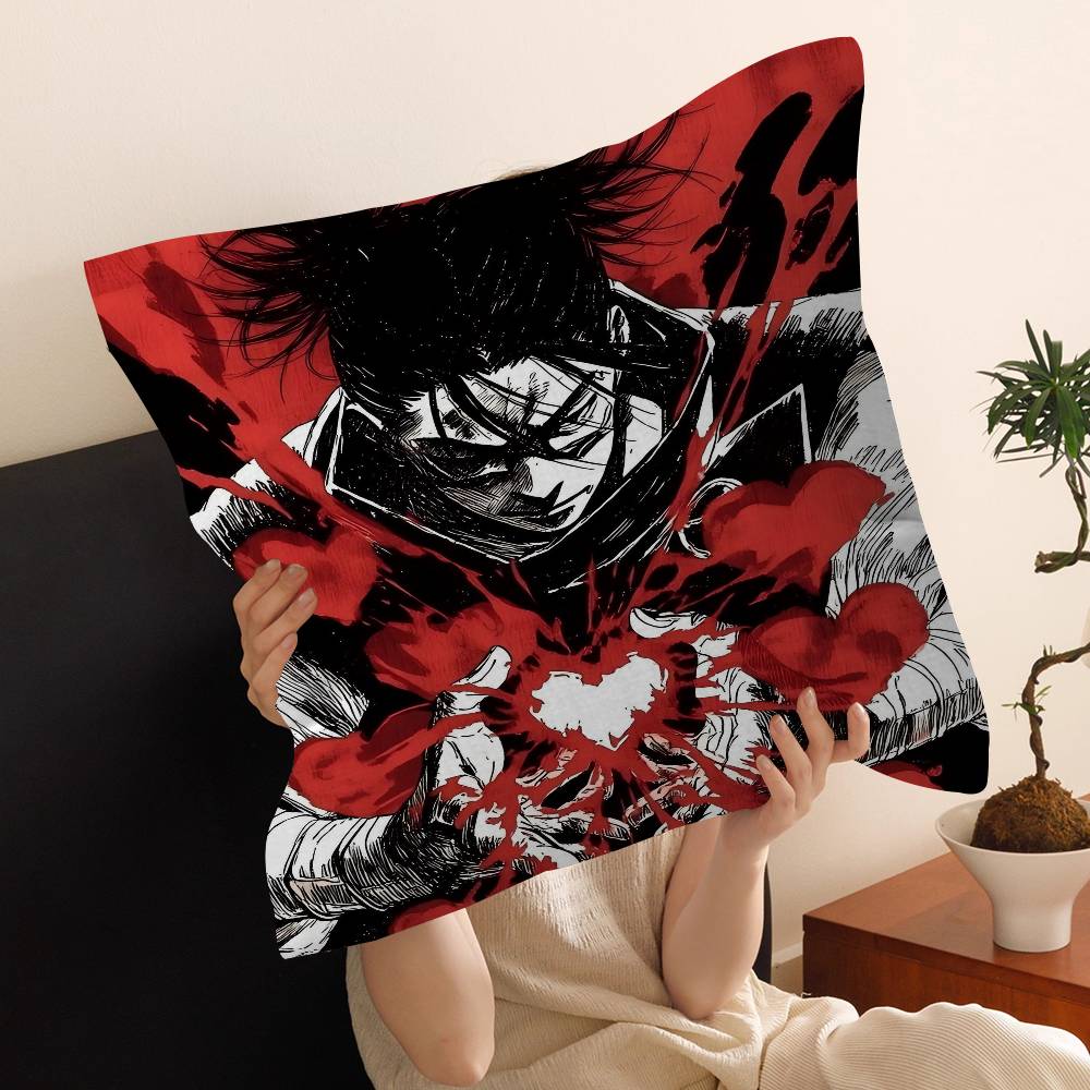 Choso J-Jujutsu K-Kaisen Anime Pillow Cushion Cover Pillowcase Living Room Sofa Home Decor Customized