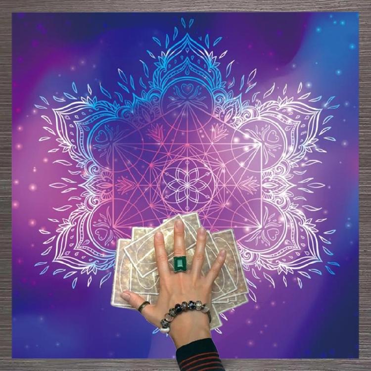 Metatron Tarotkarten Tischdecke Altartuch Astrologie Divinationen Wandteppich