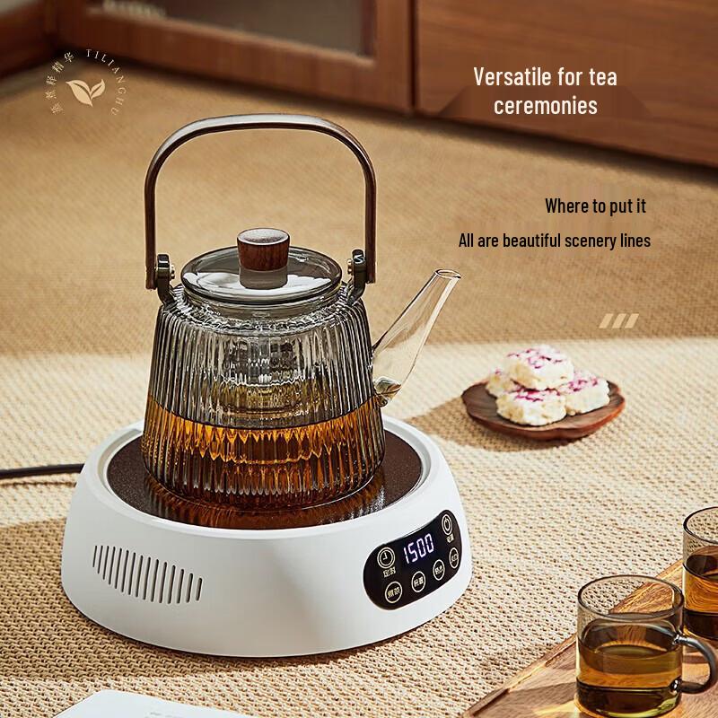 YIHUTEA Elegant Handmade Glass Teapot Kettle