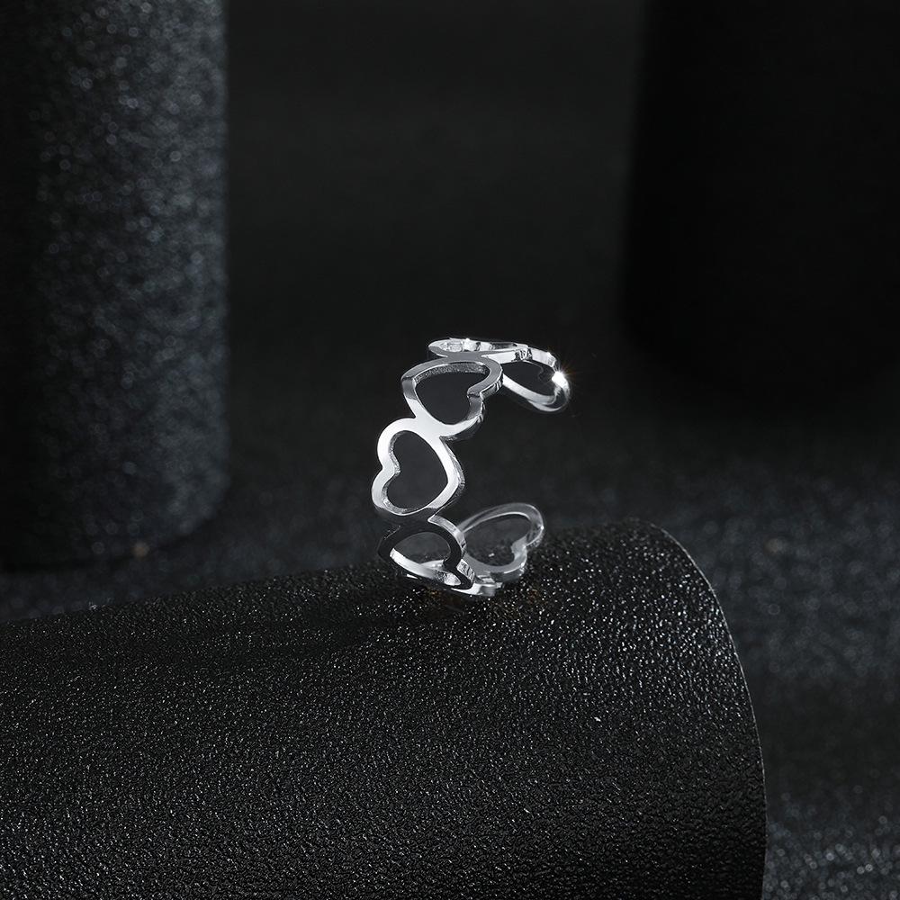 European & American Minimalist Stainless Steel Open Rings - Non-Fading INS Style