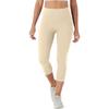 Hohe Taille Nahtlose Capri-Leggings für Damen Weiche Dehnbare Yoga-Hose mit Breitem Bund für Training Laufen Fitness