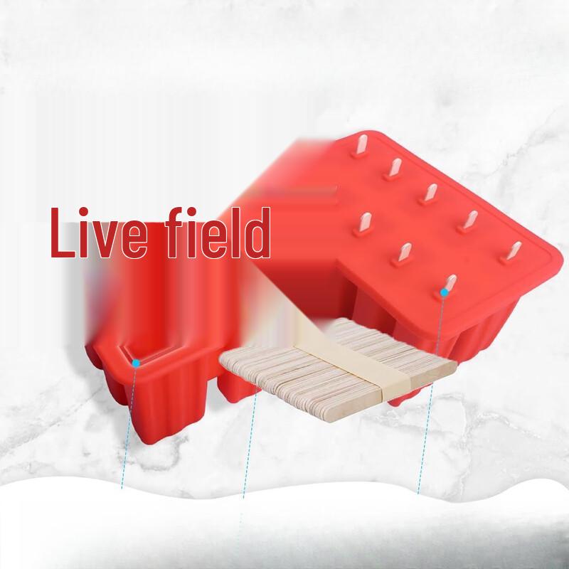 Lilang 10-Cavity Silicone Ice Pop Mold (2-Pack)