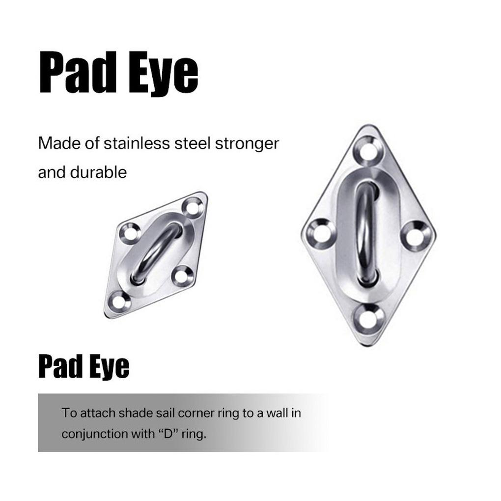 Ship Sunshade Stainless Steel Spring Hook Awning Canopy Buckle Swing Hardware Screws Kit for Household Outdoor