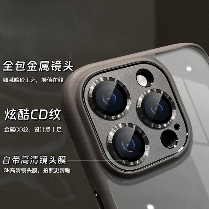 For iPhone 16 Pro Max Luxury Rotating Stand Magsafe Magnetic Holder Phone Case For iPhone 13 14 15 16 Plus Lens Protective Cover