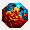 Disney Mickey Mouse, Halloween Themed automatic opening and closing folding umbrella, portable - durable, 8-rib umbrella frame, very suitabl