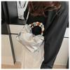 Pleated High-end Fashion Versatile New Bucket Bag Women's Solid Color Cute Niche Design Messenger Bag