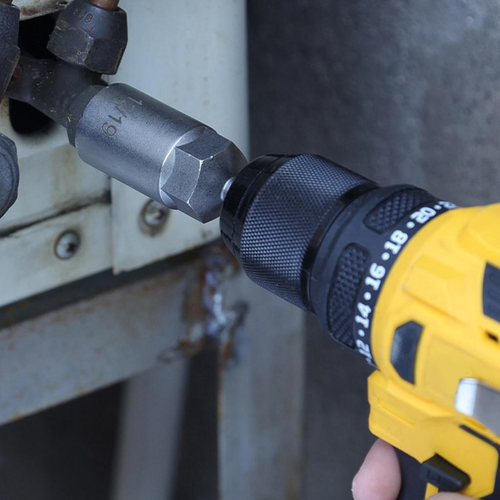 Hexagon Drill Bit Socket Set Hex Head Socket Set For Drill 3 Pieces High-Strength Repairing Power Hand Tool Replacement Parts