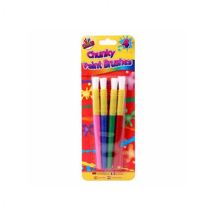 ArtBox Chunky Plastic Paint Brush (Pack of 4)