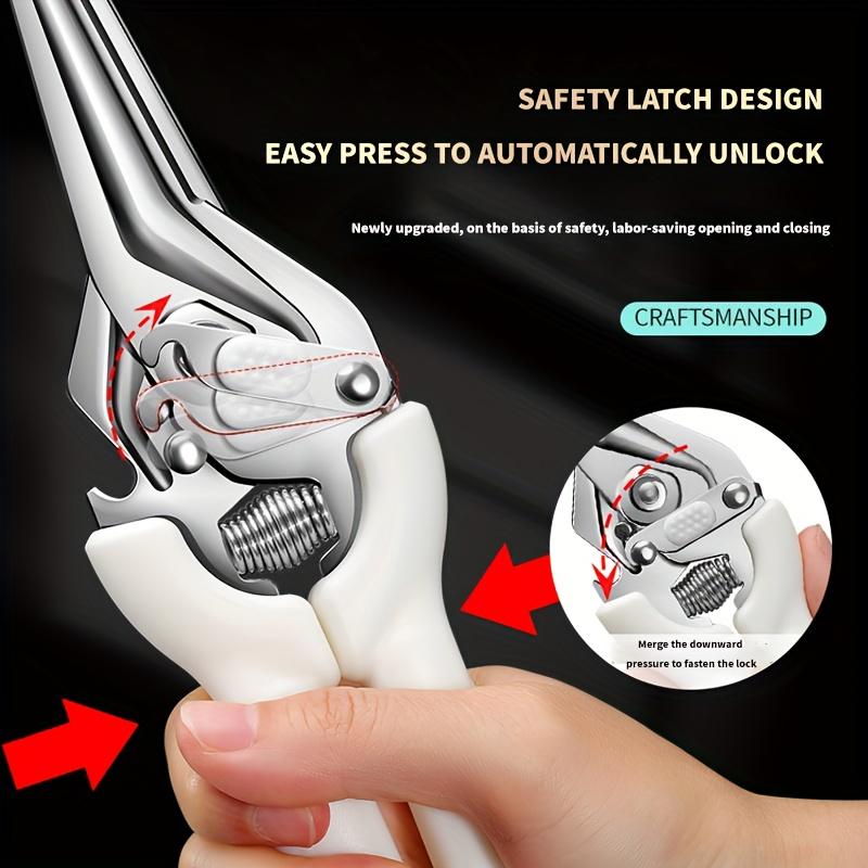 1pc Heavy Duty Stainless Steel Kitchen Scissors with Sheath , Perfect for Cutting Chicken, Duck, Goose Bones, Fish, Vegetables, and Herbs