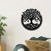 Metal Wall Art Turtle on Tree Home Decor Sculpture