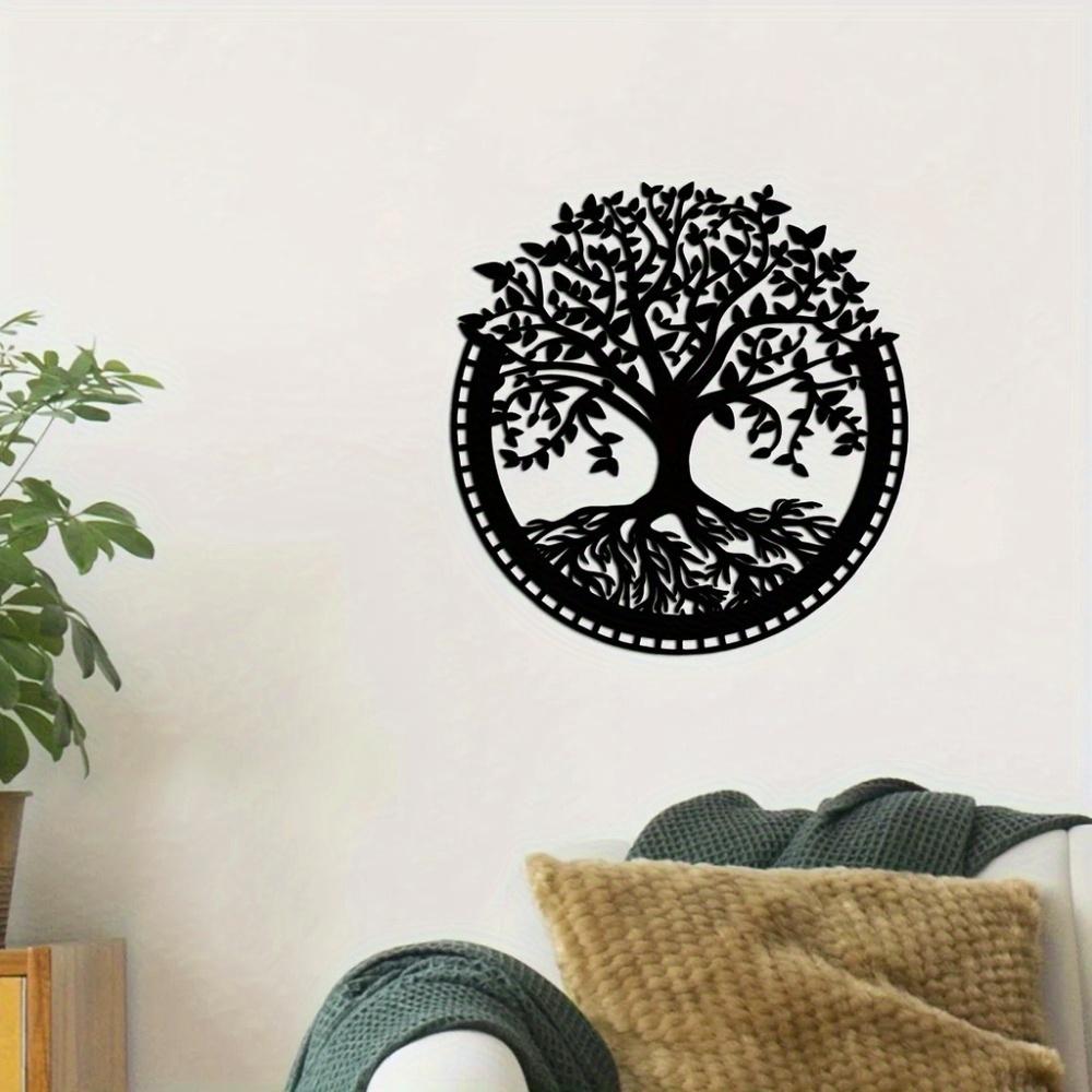 Metal Wall Art Turtle on Tree Home Decor Sculpture