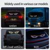 Auto Windschutzscheibe LED Dynamisch Teufelsauge Licht Aufkleber 1 Paar USB Auto Böse Augen Warnleuchte Dämonenauge Lichter