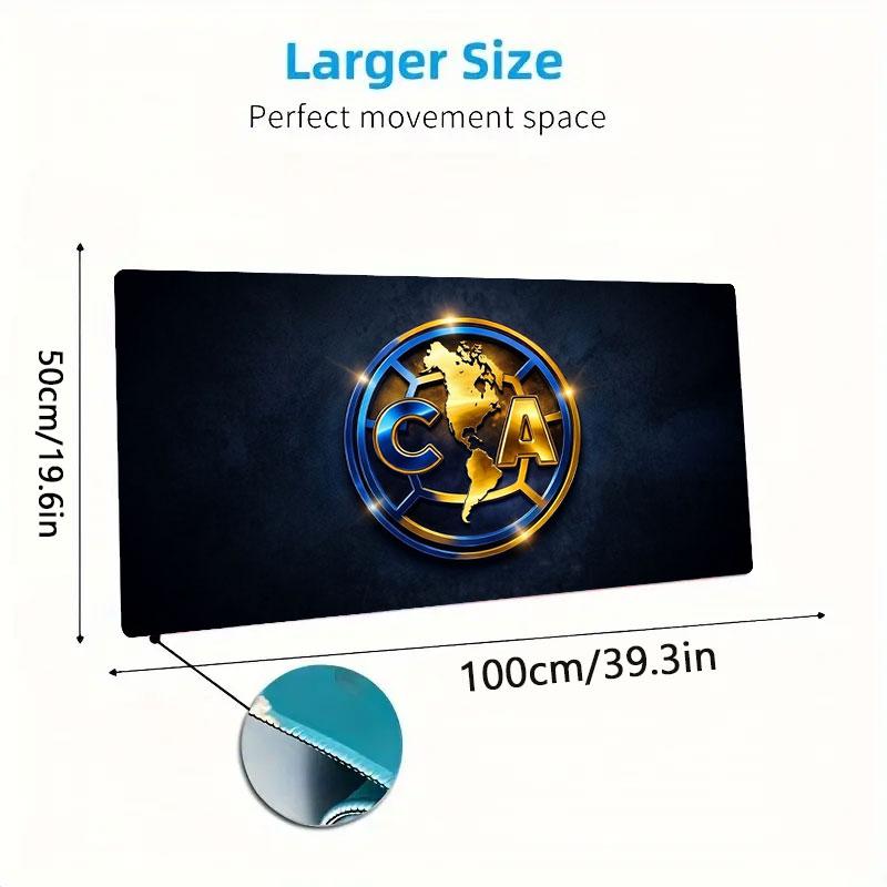 Club America Large Size Mouse Pad Large Gaming Table Cushion Non-slip Laptop Tablet Big Mousepad XXL Mat Mini PC Playmat With Lock edge