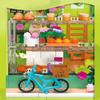 1131pcs Cake Shop Building Blocks Mini City Street View Bakery Build Bricks Model Toy With Light Gifts For Boys Girls