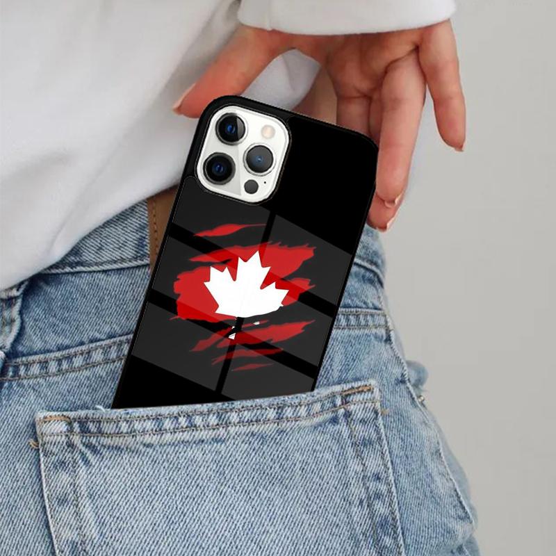 Canada Flag Phone Case Magesafe Magnetic Wireless Charge Cover For iPhone 17 Air 16 16e 11 12 13 14 15 Pro Max Plus
