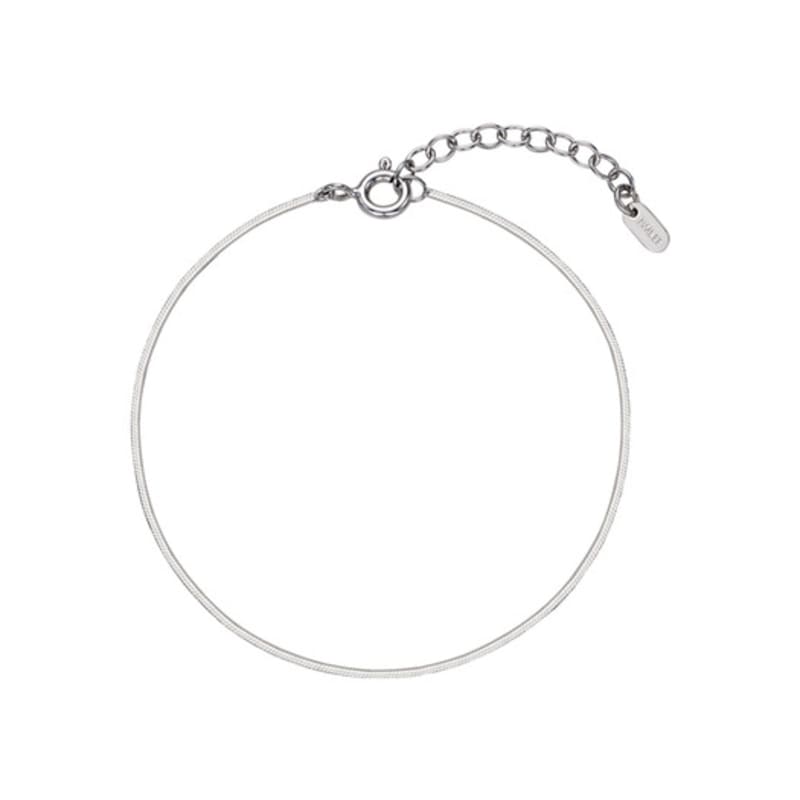 NORMALLEE [White Gold] Snake Chain Bracelet
