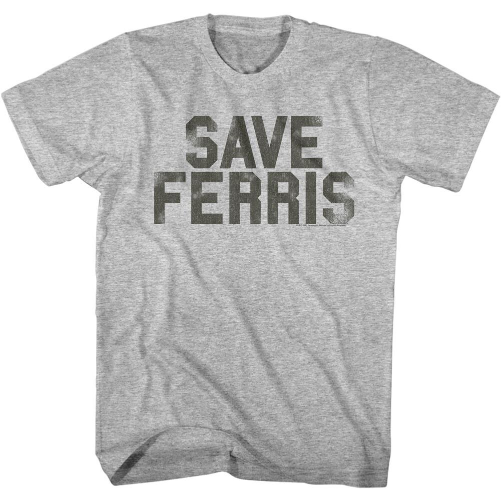Ferris Bueller Day Off SAVE FERRIS Faded Men T Shirt Funny Comedy Broderick S