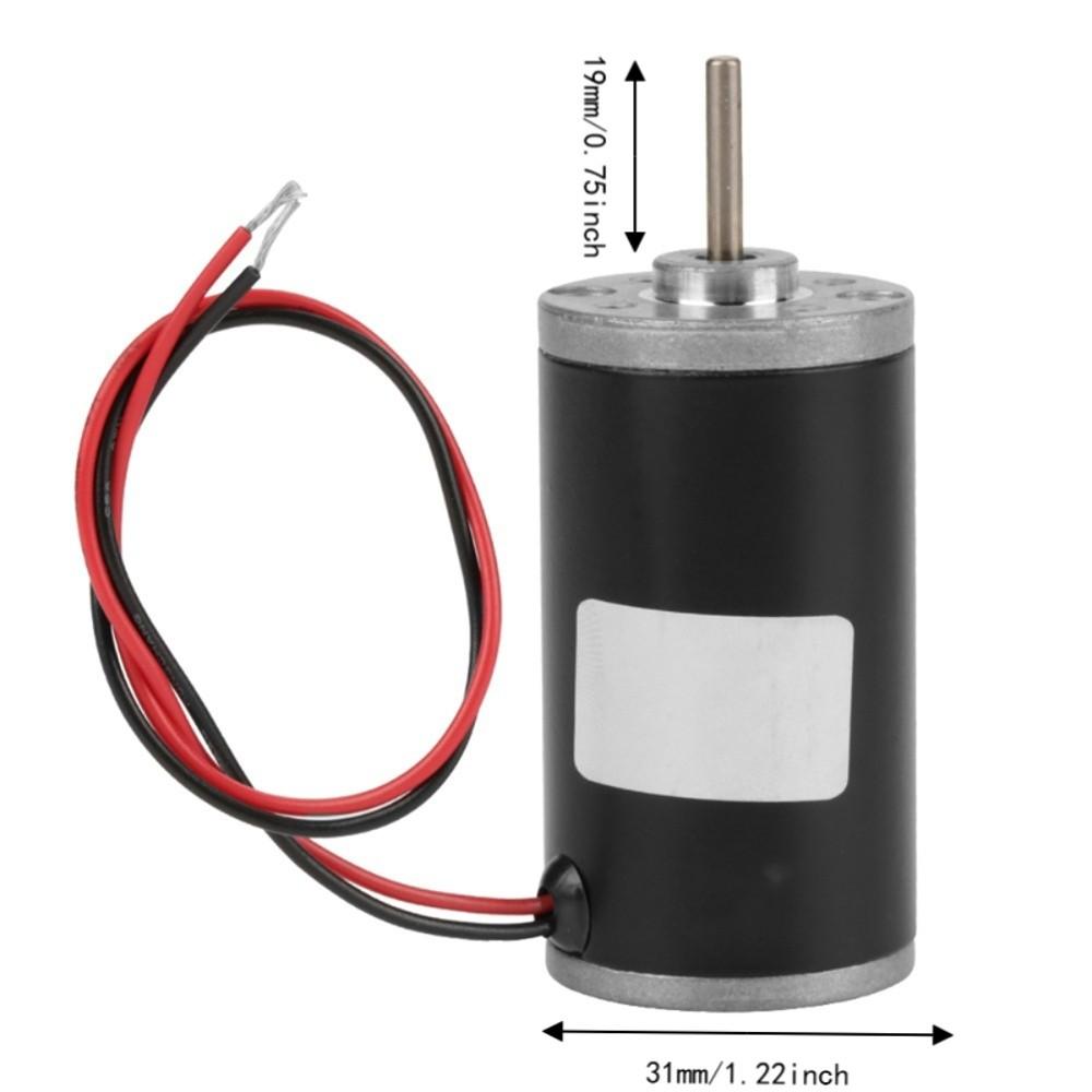 31ZY Carbon Brush Motor 12V Brushed Electric Motor Reversible Reversible Gear Motor DIY Generator