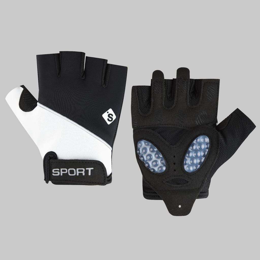 Fitness half-finger gloves outdoor riding breathable mountaineering non-slip and wear-resistant fitness shock-absorbing sports gloves