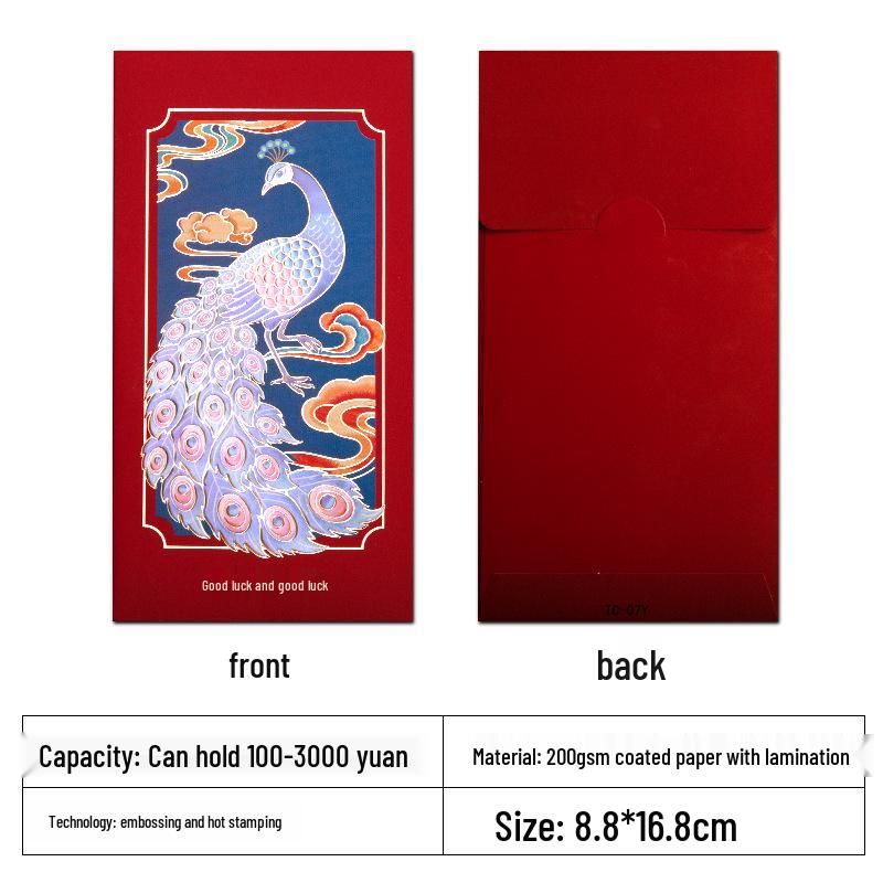 Auspicious Hong Kong Style High-End New Year Red Envelopes – Creative Guochao Lucky Money Envelopes