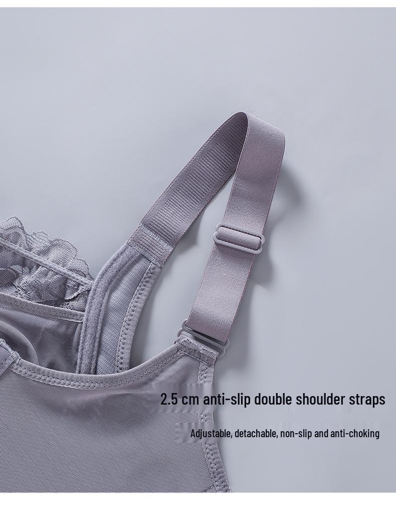 Large Cup Chest Compression Bandeau: Anti-Sagging Support, No Underwire, Slimming Effect for Plus Sizes