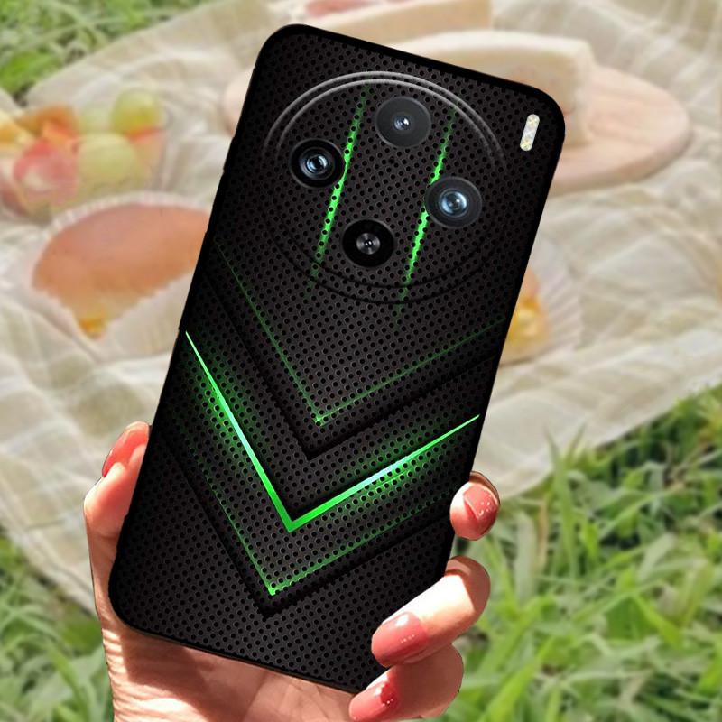 Etui do vivo X100 Pro Pokrowiec do vivo X100 Silikonowe Miękkie Marmurowe Czarne Zderzak Funda Coque dla vivo X100Pro X 100 Ochronna Obudowa