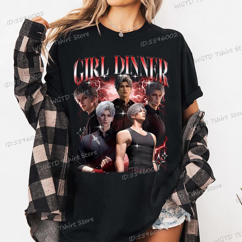 Sylus Love and Deepspace Baumwoll-T-Shirt Lustiges Geschenk für Mädchen Mode Lässige T-Shirts für Männer Frauen Hohe Qualität Streetwear Oberteile