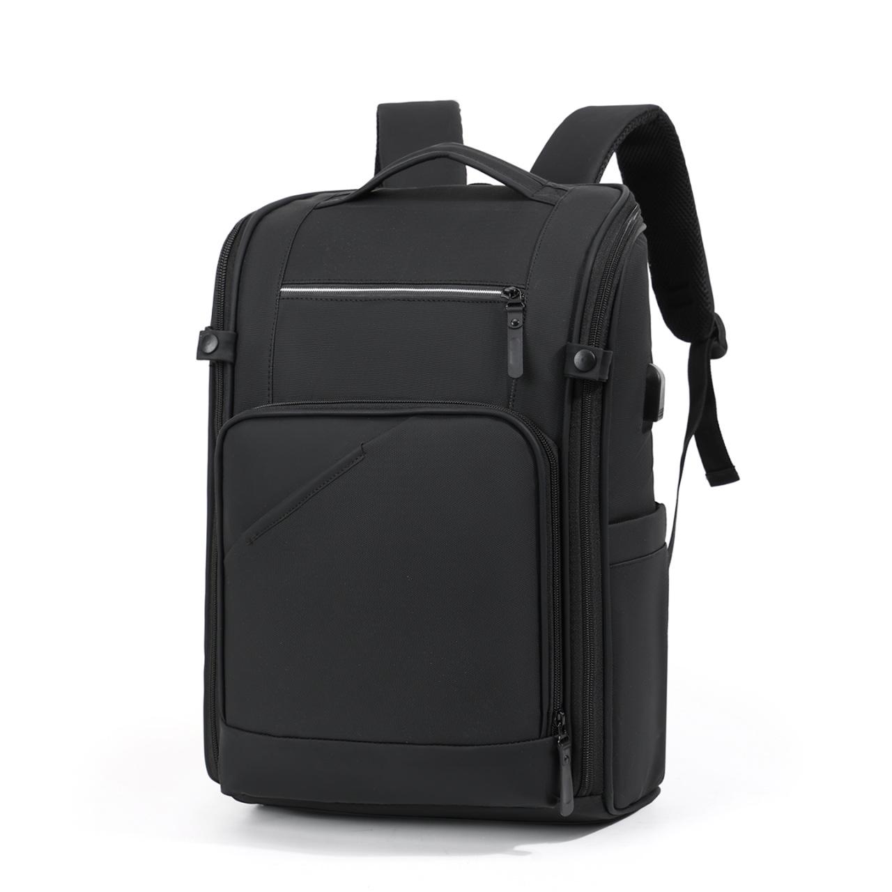 

Men s Minimalist Water-Resistant Large Capacity USB Backpack for Business Trips, Commuting, and School