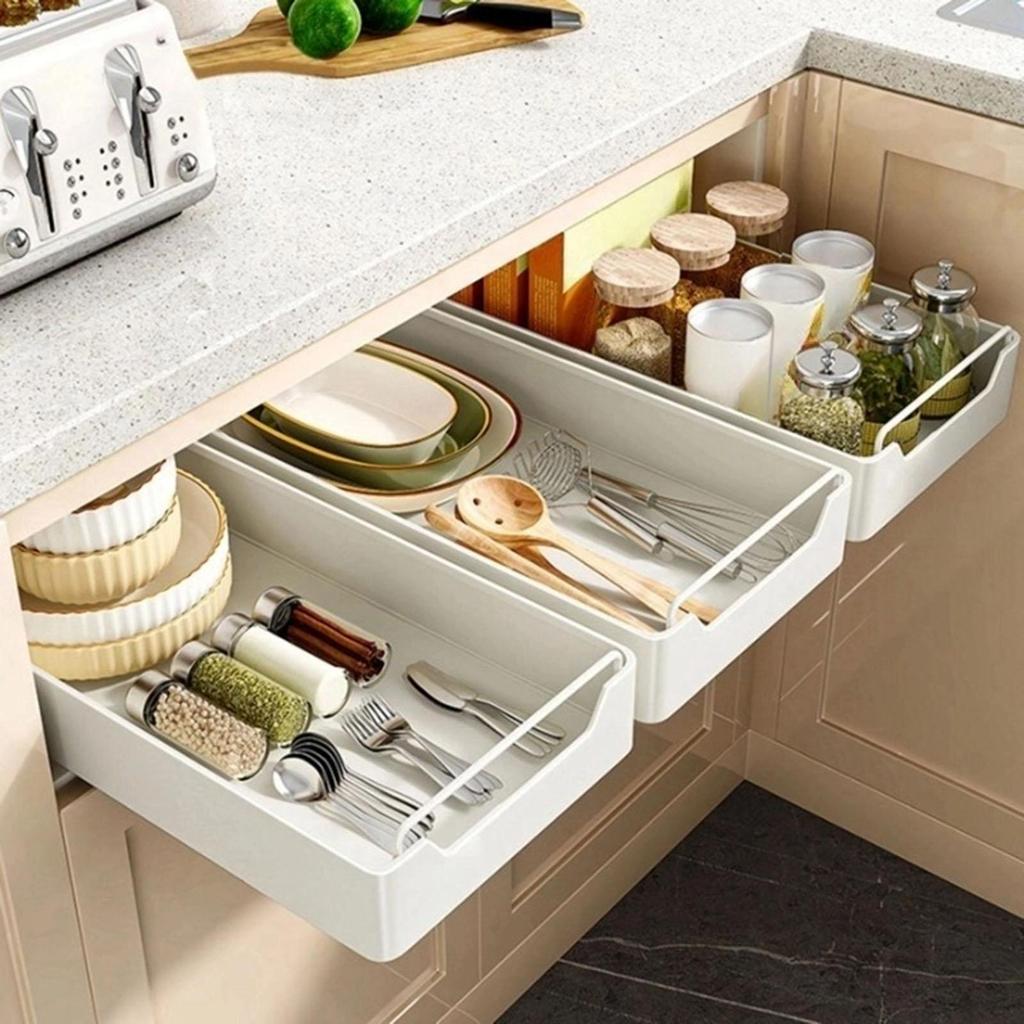 Pull Out Cabinet Organizer Heavy Duty Kitchen Storage Rack for Snack Width 40 depth 53