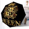 1pc Sturdy 8-Bone Auto Umbrella, Queen's Crown Umbrella, Digital Printed, Foldable Umbrella for On-the-Go Outdoor Use