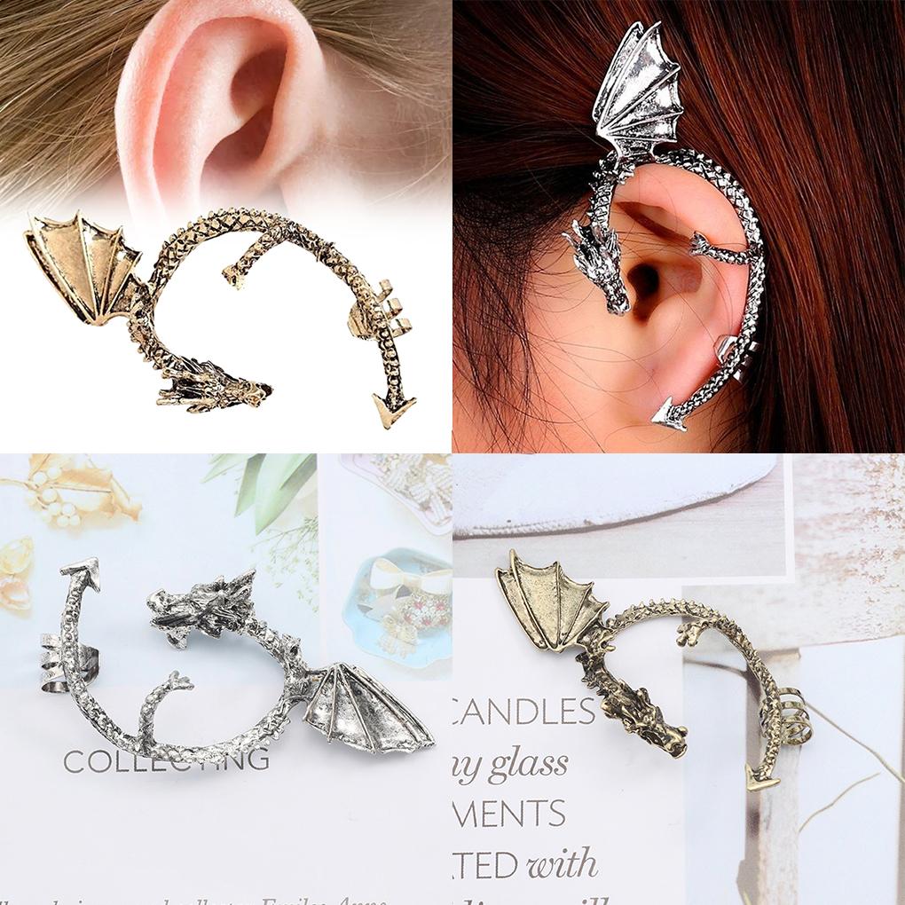 Women Vintage Punk Ear Cuff Alloy Earring Jewelry Ear Loop Decoration
