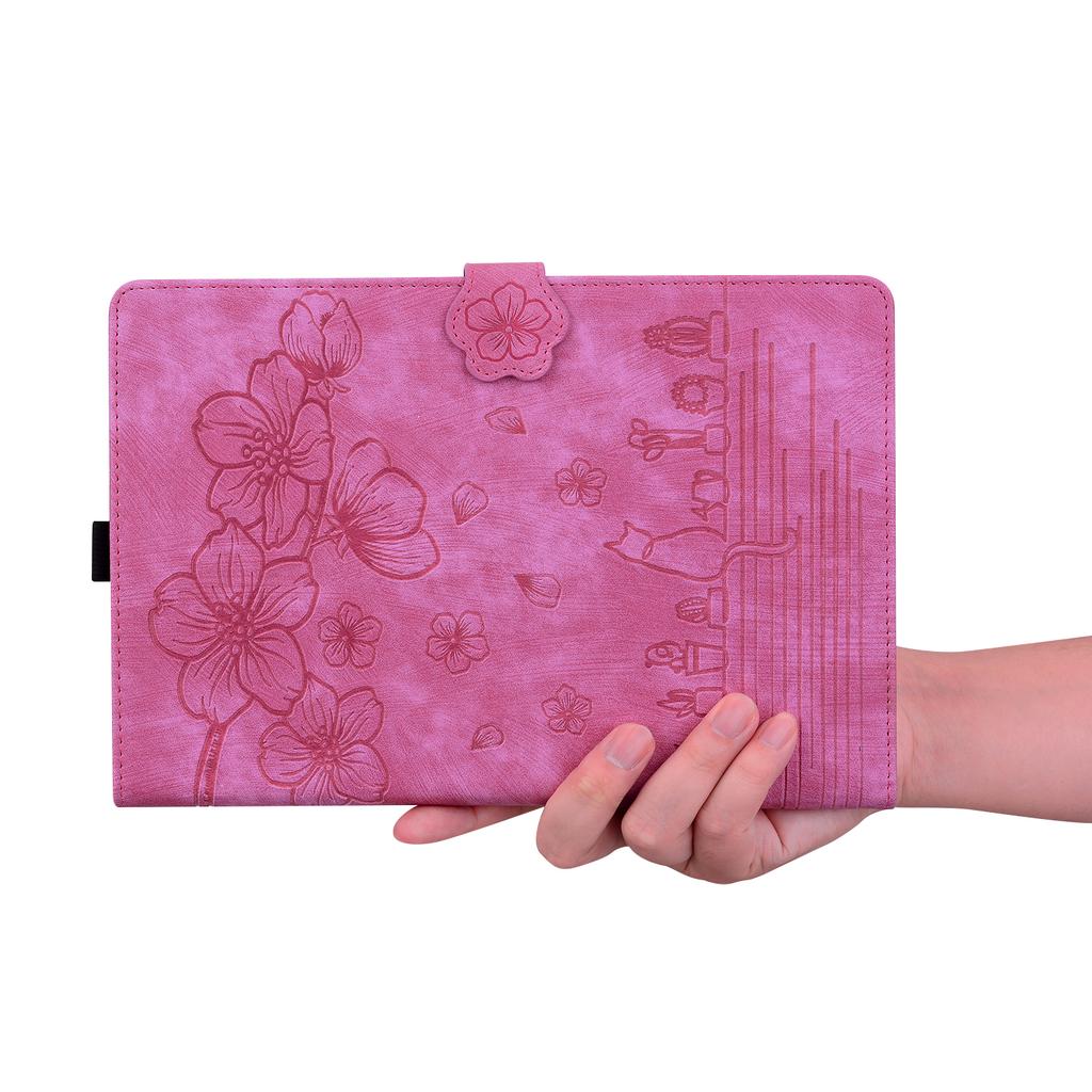 For Xiaomi Redmi Pad SE 4G 8.7 inch Case Card Slots Leather Tablet Stand Folio Cover Flower Cat
