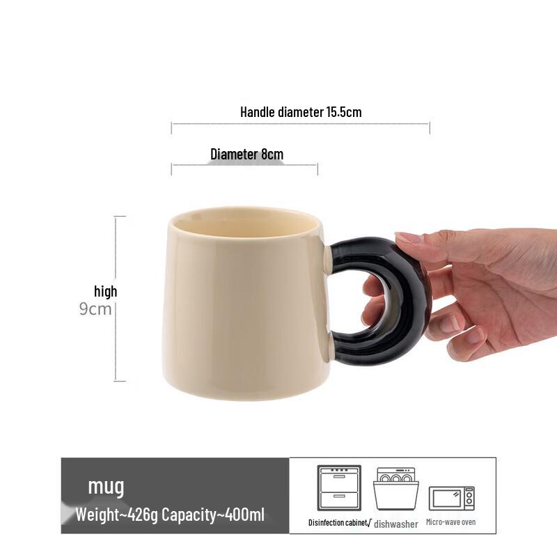 

OLOEYins Ceramic Dopamine Color Cup Set