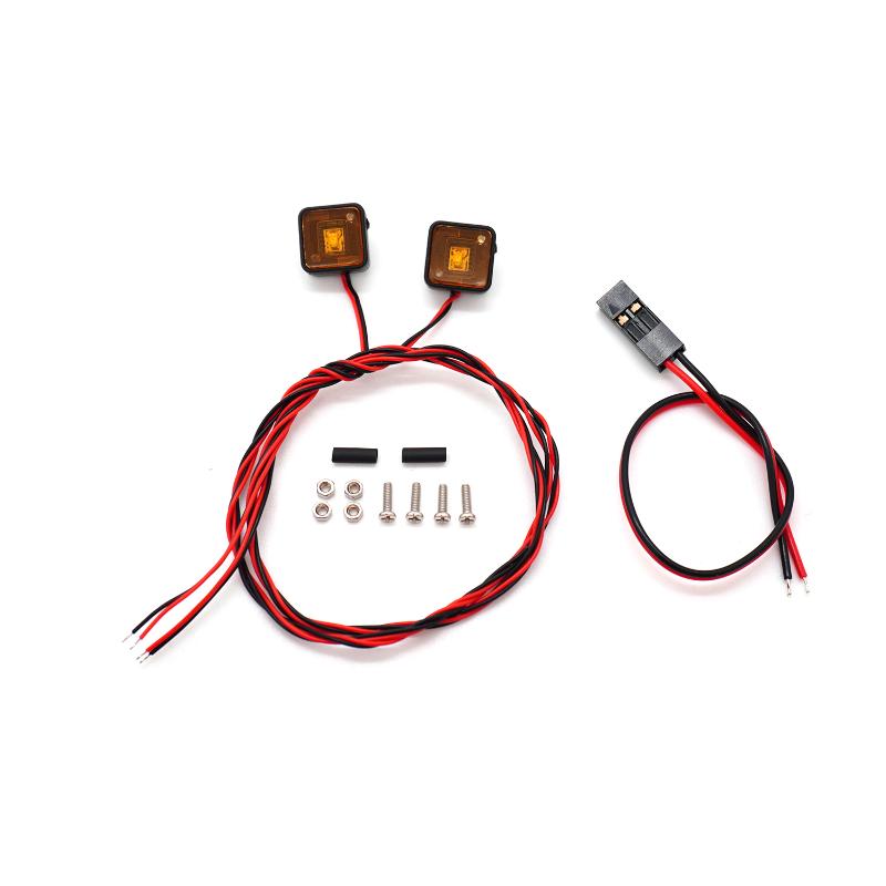 1 Set For  Trx4 D90 D110 Rc4Wd Scx10 90046 Tamiya 90053 1/10 1/14 Rc Car Led Warning Light Profile Light