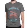 Men Women Schrodinger I Am Alive T Shirts Hip Hop Animal Cotton Clothing Awesome Short Sleeve Round Collar Tees 4XL 5XL T-Shirt